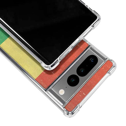 Bolivia Flag Distressed Google Pixel 7 Pro Clear Case